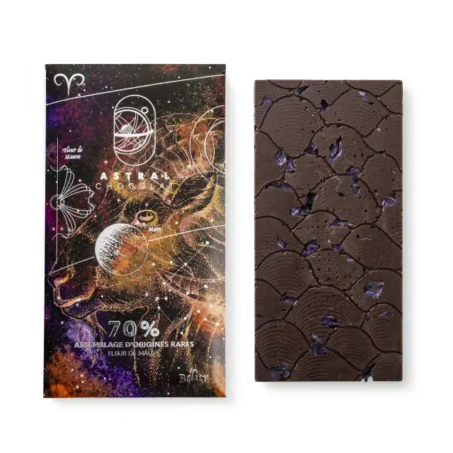 Chocolat noir, tablette de chocolat, cadeau personnalisé, Noel, signe astrologique, signe astro, herboristerie